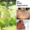 16Pcs 8 Colors Dyed Synthetic Turquoise Pendants FIND-TA0004-37-8