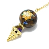 Round Resin Dowsing Pendulum Big Pendants G-C117-01G-01-2