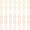 120Pcs 6 Styles Oval Iron Paper Clips AJEW-SP0003-02-1