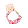 Adorable Pastel Acrylic Beaded Stretch Bracelets for Girl FS-WGCE8BF-07-2