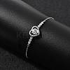 925 Sterling Silver Link Bracelets BJEW-D346-05C-P-5