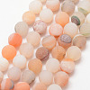 Natural Druzy Geode Agate Bead Strands X-G-K166-09-8mm-02-1