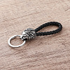 Braided PU Leather Keychains RE1354-2