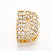 Brass Micro Pave Cubic Zirconia Charms KK-N254-217G-D-1