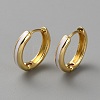 Golden Brass Huggie Hoop Earrings EJEW-WH0016-26G-04-1