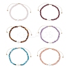 Natural Mixed Gemstone Beaded Braided Bead Bracelets for Women BJEW-JB12211-2