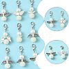 14Pcs 7 Styles ABS Plastic Imitation Pearl Pendant Decorations HJEW-FS00042-02-1-2