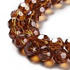 Electroplate Transparent Glass Beads Strands EGLA-A035-T10mm-A04-3