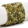 Natural Green Garnet Beads Strands G-B181-A01-4mm-2