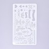 Plastic Reusable Drawing Painting Stencils Templates DIY-G027-G26-1