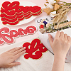 Word Love Towel Embroidery Cloth Iron on/Sew on Patches PATC-FG0001-56-3