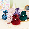 Velvet Jewelry Bags with Drawstring & Plastic Imitation Pearl TP-CJC0001-03A-6
