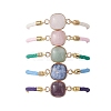 Natural Gemstone Beads Silder Bracelets BJEW-JB13391-3