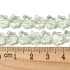 Baking Paint Transparent Glass Beads Strands DGLA-A07-T8mm-KD06-4