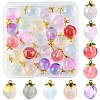 24Pcs 9 Colors Glass Pendants GLAA-FS0002-43-1