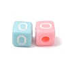 Opaque Acrylic European Beads AC-CBA7A73-01O-2