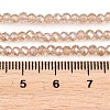 Electroplate Glass Beads Strands X-EGLA-R048-2mm-33-3