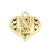 Hollow Brass Pendants for Valentine's Day KK-M289-03N-G-1
