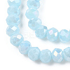 Electroplate Glass Beads Strands EGLA-A034-P2mm-B15-3