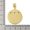 Brass Micro Pave Cubic Zirconia Pendants KK-N254-130A-G-3