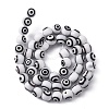 Handmade Evil Eye Lampwork Round Bead Strands LAMP-L055-8mm-5