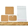 24Pcs 3 Styles Blank Kraft Paper Earring Display Cards CDIS-FS0001-10-5