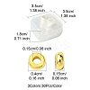3 Colors Brass Flat Round Spacer Beads KK-FS0001-36-4