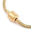 304 Stainless Steel Snake Chain Bracelets for Women Men BJEW-M052-01G-2