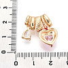 Brass Pave Cubic Zirconia Pendants KK-T072-41G-3