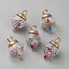 Glass Pendants GLAA-WH0036-19H-1