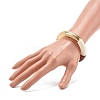Chunky Curved Tube Beads Stretch Bracelet for Teen Girl Women X-BJEW-JB06991-01-3