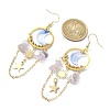 Moon & Sun & Star Alloy Chandelier Earrings EJEW-TA00294-3