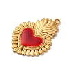 304 Stainless Steel Enamel Pendants STAS-D362-01G-05-2