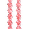 Transparent Glass Enamel Beads Strands GLAA-B021-06H-1