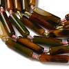 Natural Banded Agate(Dyed & Heated) Beads Strands G-A312-A02-01-4
