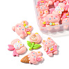 20Pcs 5 Styles Thanksgiving Day Theme Cartoon Opaque Resin Cabochons RESI-FS0001-51-4