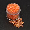AB Color Plated Rice Electroplated Eco-Friendly Transparent Acrylic Beads PACR-I002-16-1