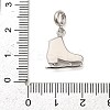 Rhodium Plated 925 Sterling Silver Enamel European Dangle Charms LS-STER-P062-02A-03-3