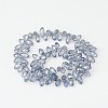 Electroplate Glass Beads Strands X-EGLA-J068-FR04-2