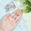 50Pcs 5 Styles 304 & 201 Stainless Steel Flat Round Tag Charms STAS-NB0001-93-3
