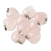 Natural Rose Quartz Pendants G-K385-03P-02-1