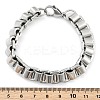 304 Stainless Steel Box Chain Bracelets for Women Men BJEW-F488-47P-5