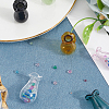 Glass Vase Miniature Flowerpot Ornaments AJEW-SP0002-41A-7