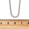 Non-Tarnish 304 Stainless Steel Curb Chain Necklaces LS-NJEW-L162-01C-P-2