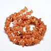 Chip Natural Red Aventurine Beads Strands X-G-N0134-10B-3