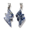 Natural Blue Spot Jasper Pendants G-C057-01P-03-2