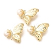 Butterfly Brass Micro Pave Cubic Zirconia Brooches for Women JEWB-N001-18G-1