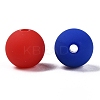 Rubberized Style Imitated Silicone Acrylic Beads MACR-T048-01B-06-2