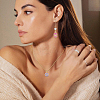 12Pcs 6 Styles Brass Micro Pave Clear Cubic Zirconia Pendants KK-HS0015-79-6