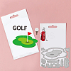 Golf Theme Carbon Steel Cutting Dies Stencils DIY-WH0309-1318-3